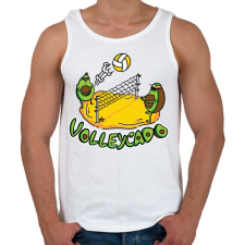 PRINTFASHION Avokádós röplabda - Férfi atléta - Fehér atléta, trikó