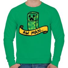 PRINTFASHION Aw man - Férfi pulóver - Zöld férfi pulóver, kardigán