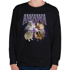 PRINTFASHION awawa - Gyerek pulóver - Fekete gyerek pulóver, kardigán