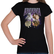 PRINTFASHION awawa - Női póló - Fekete