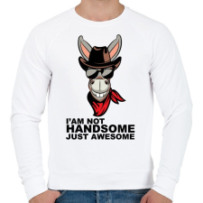 PRINTFASHION Awesome - Férfi pulóver - Fehér férfi pulóver, kardigán
