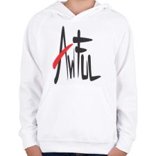 PRINTFASHION Awful - Gyerek kapucnis pulóver - Fehér gyerek pulóver, kardigán