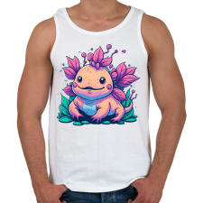 PRINTFASHION Axolotl - Férfi atléta - Fehér atléta, trikó