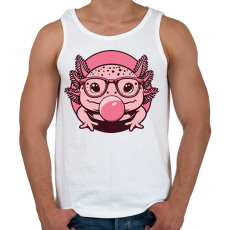PRINTFASHION Axolotl - Férfi atléta - Fehér