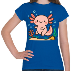 PRINTFASHION Axolotl - Női póló - Királykék