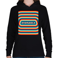 PRINTFASHION AYAHUASCA - Női kapucnis pulóver - Fekete