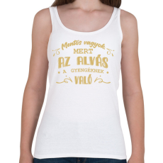 PRINTFASHION Az alvás a gyengéknek való - Mentős - Női atléta - Fehér