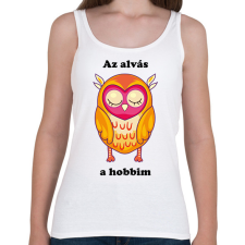 PRINTFASHION Az alvás a hobbim - Női atléta - Fehér női trikó