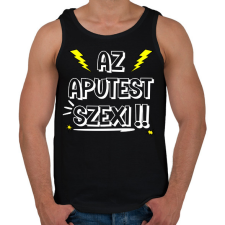 PRINTFASHION Az aputest vonzó! - Férfi atléta - Fekete atléta, trikó