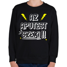 PRINTFASHION Az aputest vonzó! - Gyerek pulóver - Fekete gyerek pulóver, kardigán