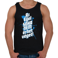 PRINTFASHION Az éjjel soha nem érhet véget! - Férfi atléta - Fekete