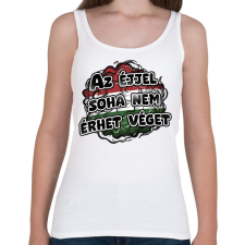 PRINTFASHION Az éjjel soha nem érhet véget - Női atléta - Fehér női trikó