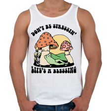 PRINTFASHION Az élet áldás - Férfi atléta - Fehér atléta, trikó