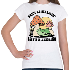 PRINTFASHION Az élet áldás - Női póló - Fehér női póló