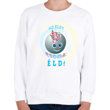 PRINTFASHION Az élet csoda - Gyerek pulóver - Fehér gyerek pulóver, kardigán