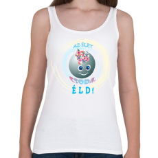 PRINTFASHION Az élet csoda - Női atléta - Fehér