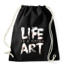 PRINTFASHION Az élet egy haldokló művészet - Sportzsák, Tornazsák - Fekete
