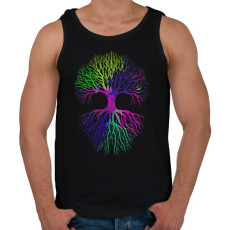 PRINTFASHION Az élet fája - Férfi atléta - Fekete