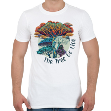 PRINTFASHION Az élet fája - Férfi póló - Fehér férfi póló