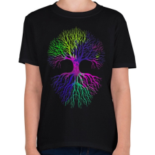 PRINTFASHION Az élet fája - Gyerek póló - Fekete gyerek póló
