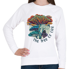 PRINTFASHION Az élet fája - Női pulóver - Fehér