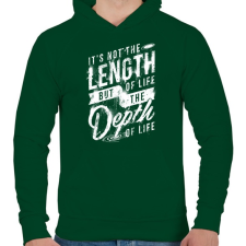 PRINTFASHION Az élet nehézségei - Férfi kapucnis pulóver - Sötétzöld férfi pulóver, kardigán