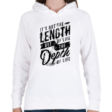 PRINTFASHION Az élet nehézségei - Női kapucnis pulóver - Fehér női pulóver, kardigán