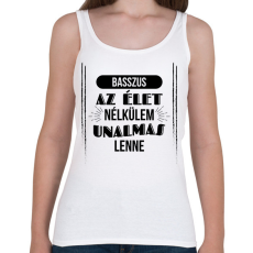 PRINTFASHION Az élet nélkülem - Női atléta - Fehér