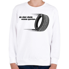 PRINTFASHION Az élet rövid - Gyerek pulóver - Fehér gyerek pulóver, kardigán