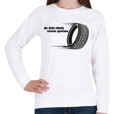 PRINTFASHION Az élet rövid - Női pulóver - Fehér