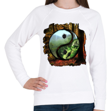 PRINTFASHION Az élet valójában! - Női pulóver - Fehér