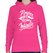 PRINTFASHION Az elme ereje - Női kapucnis pulóver - Fukszia női pulóver, kardigán