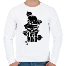 PRINTFASHION Az elméd - Férfi pulóver - Fehér férfi pulóver, kardigán