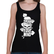 PRINTFASHION Az elméd - Női atléta - Fekete