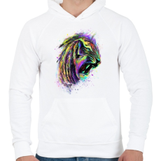 PRINTFASHION Az elpusztíthatatlan - Férfi kapucnis pulóver - Fehér
