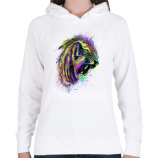 PRINTFASHION Az elpusztíthatatlan - Női kapucnis pulóver - Fehér