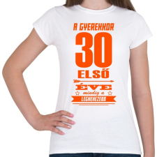 PRINTFASHION Az első 30 év! - Női póló - Fehér női póló