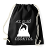 PRINTFASHION AZ ELSŐ CSÓKTÓL - Sportzsák, Tornazsák - Fekete