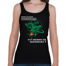 PRINTFASHION Az elsö találkozás - Női atléta - Fekete női trikó