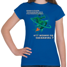 PRINTFASHION Az elsö találkozás - Női póló - Királykék női póló