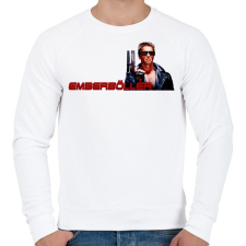 PRINTFASHION Az EMBERBÖLLÉR - Férfi pulóver - Fehér férfi pulóver, kardigán