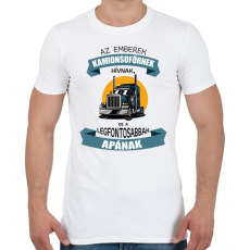 PRINTFASHION Az emberek kamionsofőrnek hívnak - Férfi póló - Fehér