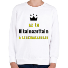 PRINTFASHION Az én alkalmazottaim - Gyerek pulóver - Fehér gyerek pulóver, kardigán