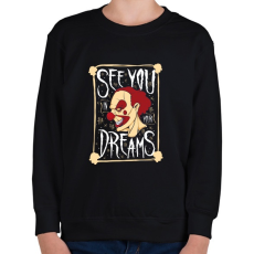 PRINTFASHION Az én álmom - Gyerek pulóver - Fekete