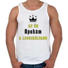 PRINTFASHION Az én apukám - Férfi atléta - Fehér atléta, trikó