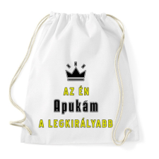 PRINTFASHION Az én apukám - Sportzsák, Tornazsák - Fehér tornazsák