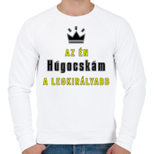 PRINTFASHION Az én húgocskám - Férfi pulóver - Fehér férfi pulóver, kardigán