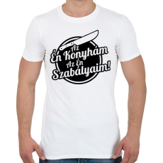 PRINTFASHION Az én konyhám az én szabályaim! - Férfi póló - Fehér