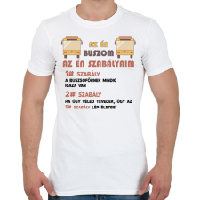 PRINTFASHION Az én szabályaim - Férfi póló - Fehér férfi póló