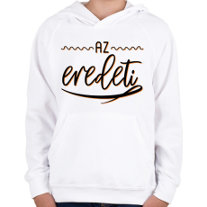 PRINTFASHION Az eredeti - iker - Gyerek kapucnis pulóver - Fehér